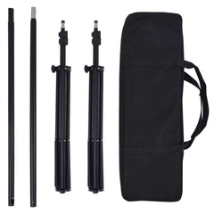 190205 vidaXL Photo Studio Kit with 5 Coloured Backdrops and Adjustable Frame 2