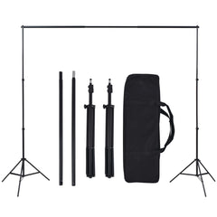 190205 vidaXL Photo Studio Kit with 5 Coloured Backdrops and Adjustable Frame 3