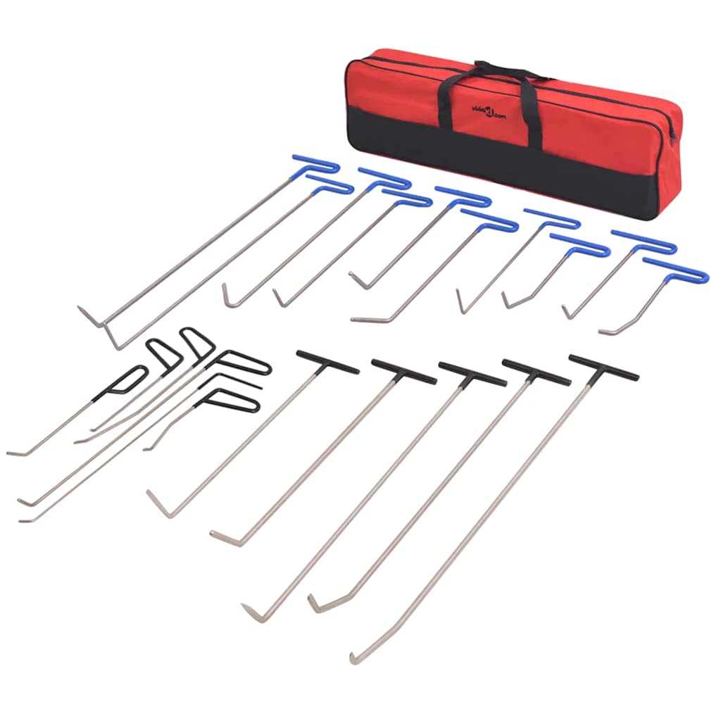vidaXL 21 Piece Paintless Dent Repair Set Stainless Steel 1