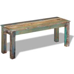 243454 vidaXL Bench Solid Reclaimed Wood 110x35x45 cm 4