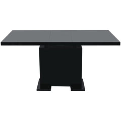 vidaXL Extendable Dining Table High Gloss Black 2