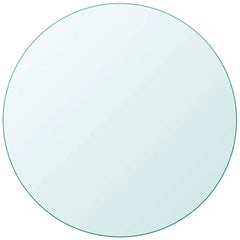 vidaXL Table Top | Transparent | Tempered Glass | 800 mm Diameter | Durable 2