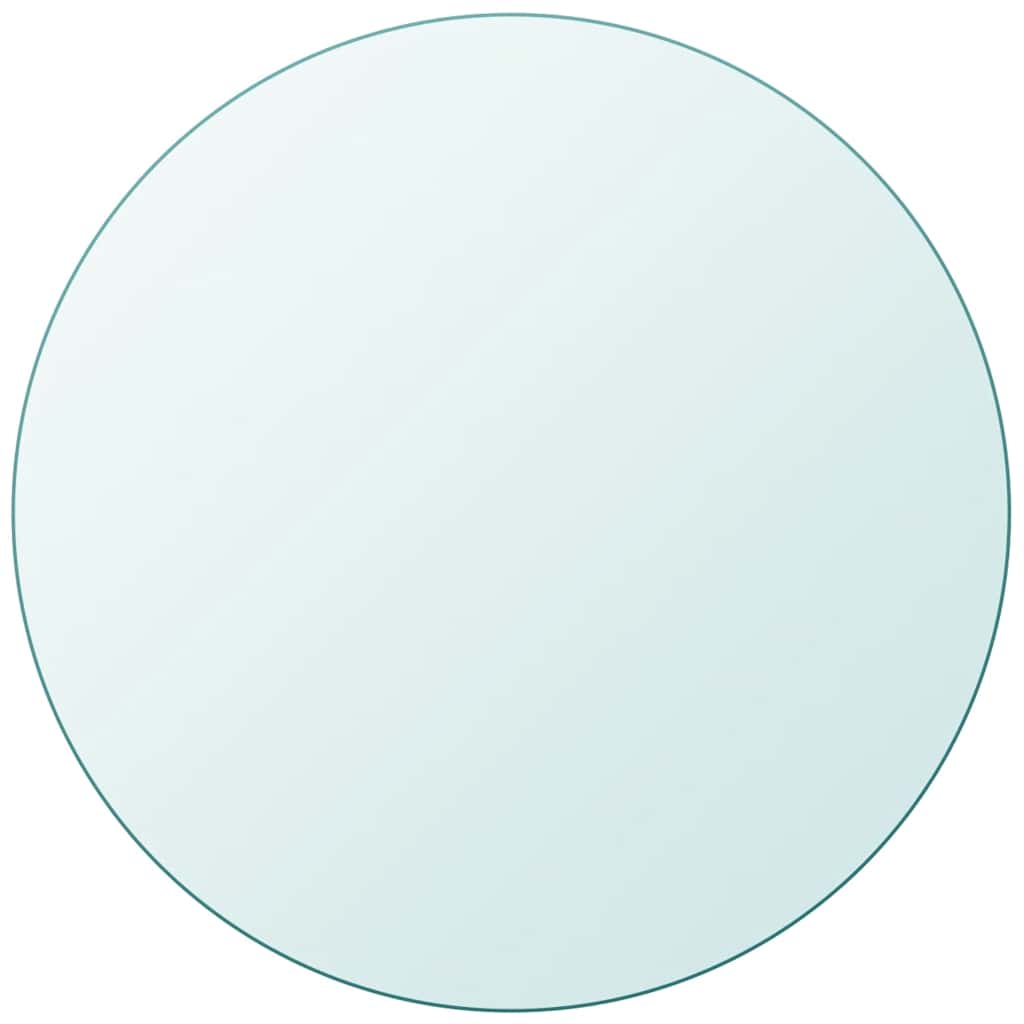 vidaXL Table Top | Transparent | Tempered Glass | 900mm diameter | Round 1