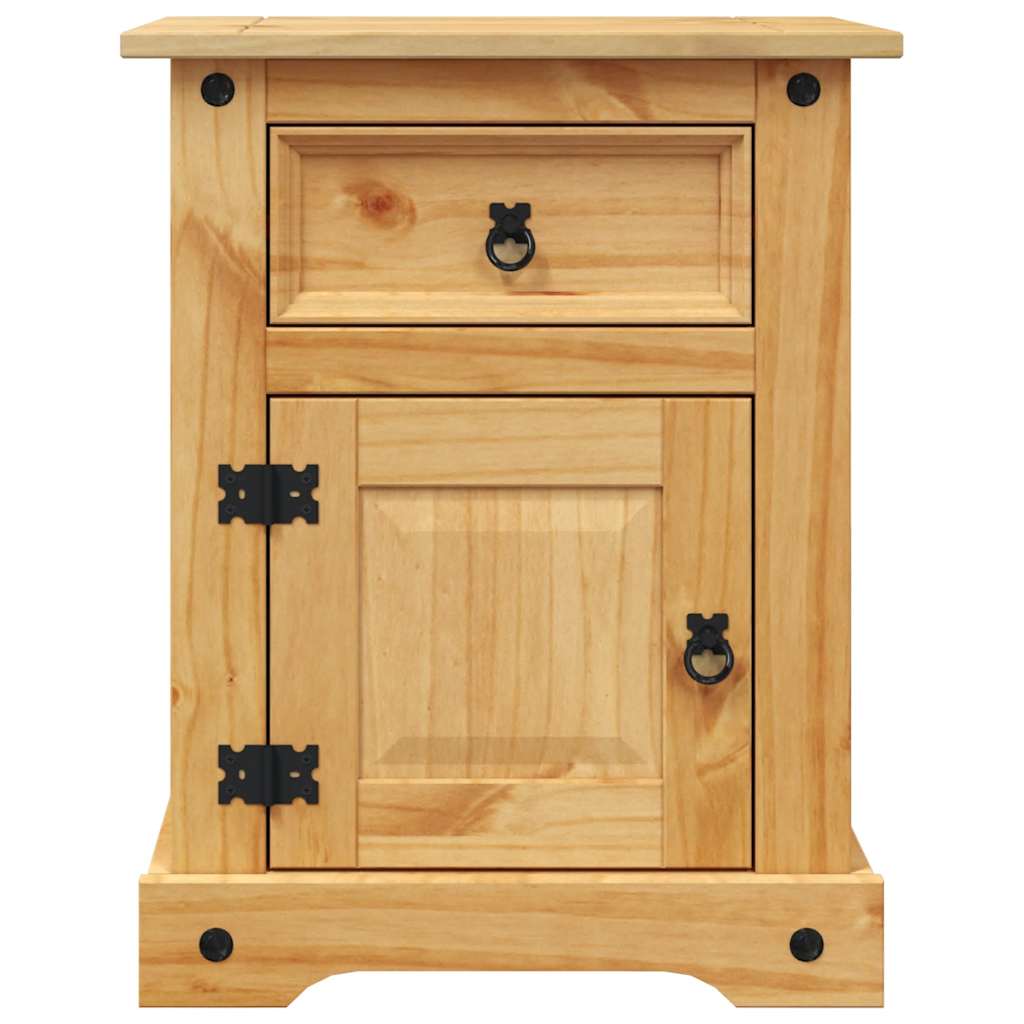 vidaXL Bedside Cabinet | Brown | Solid pinewood | Medium | Bedside Cabinet 4