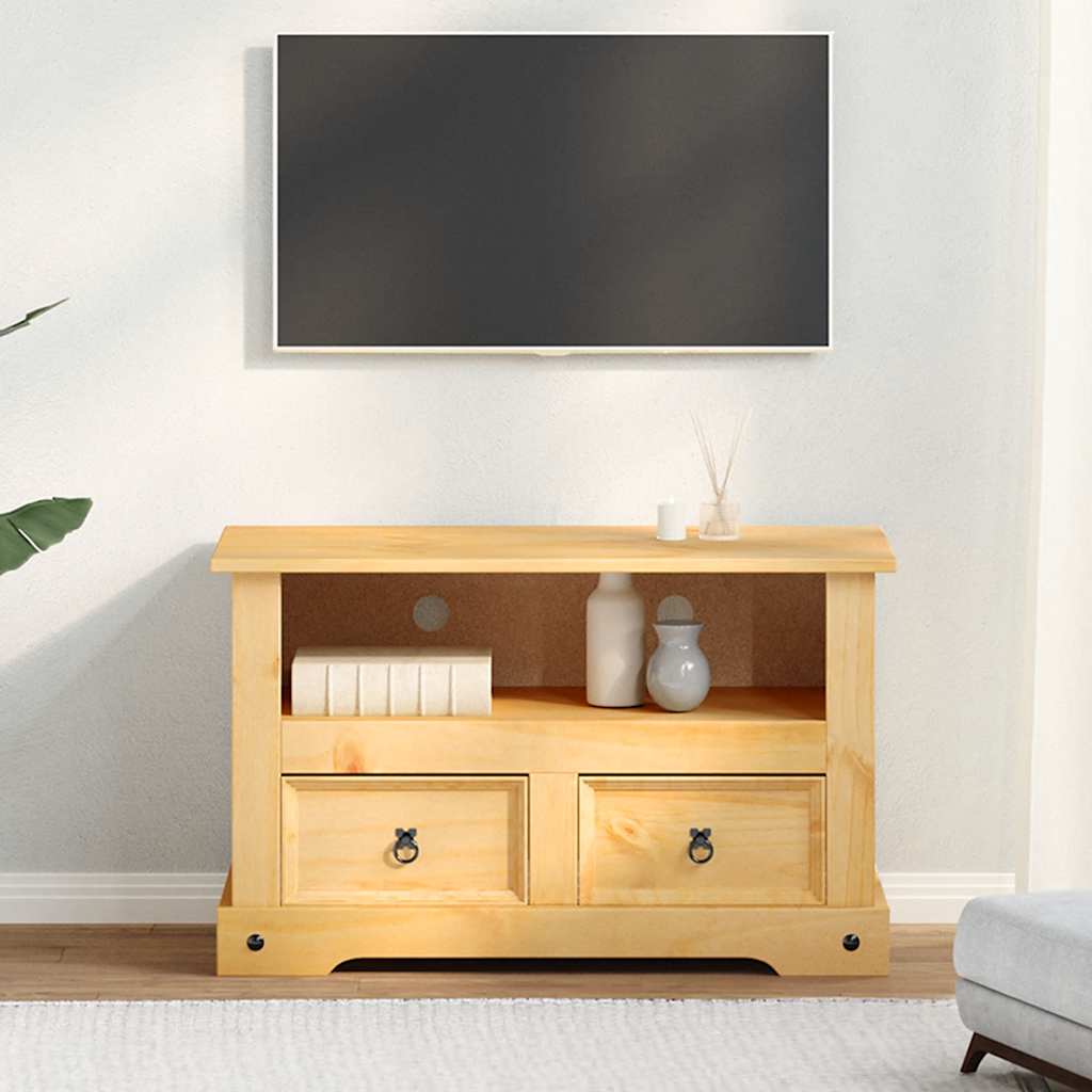 243738 vidaXL TV Cabinet Mexican Pine Corona Range 91x43x56 cm 3