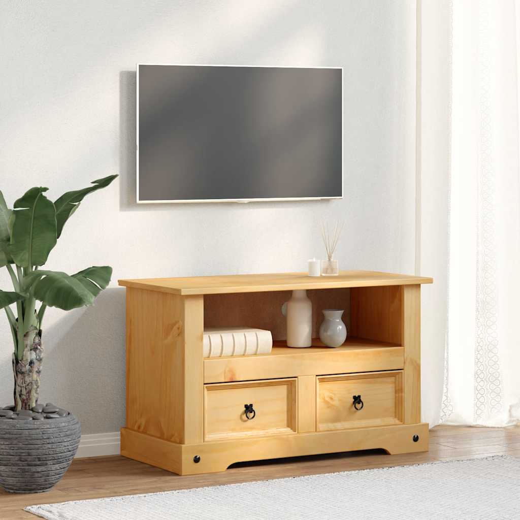 243738 vidaXL TV Cabinet Mexican Pine Corona Range 91x43x56 cm 1