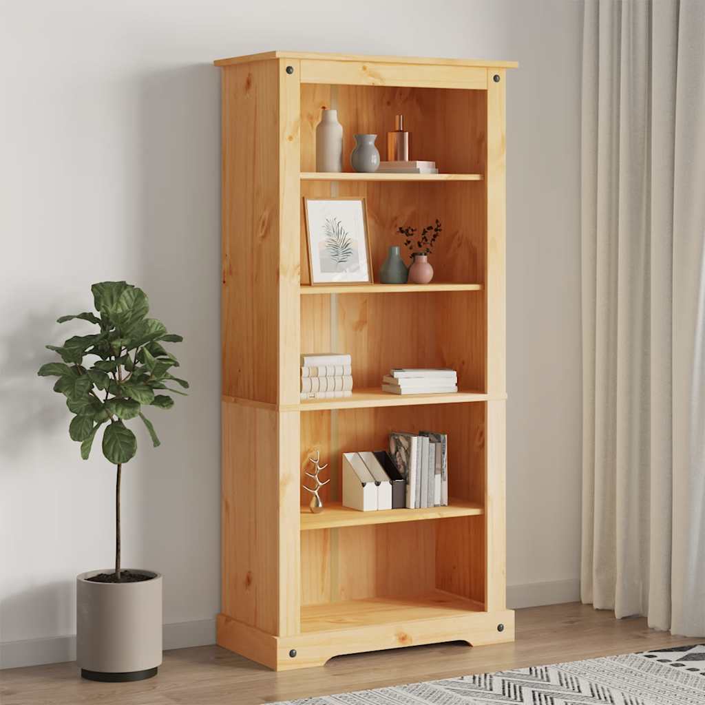 4-Tier Bookcase Mexican Pine Corona Range 80x29x150 cm 170 cm