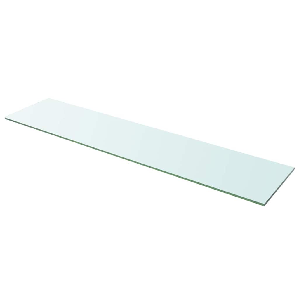 vidaXL Glass Panel | Clear | Tempered Glass | 110x25 cm | Glass Shelf 1