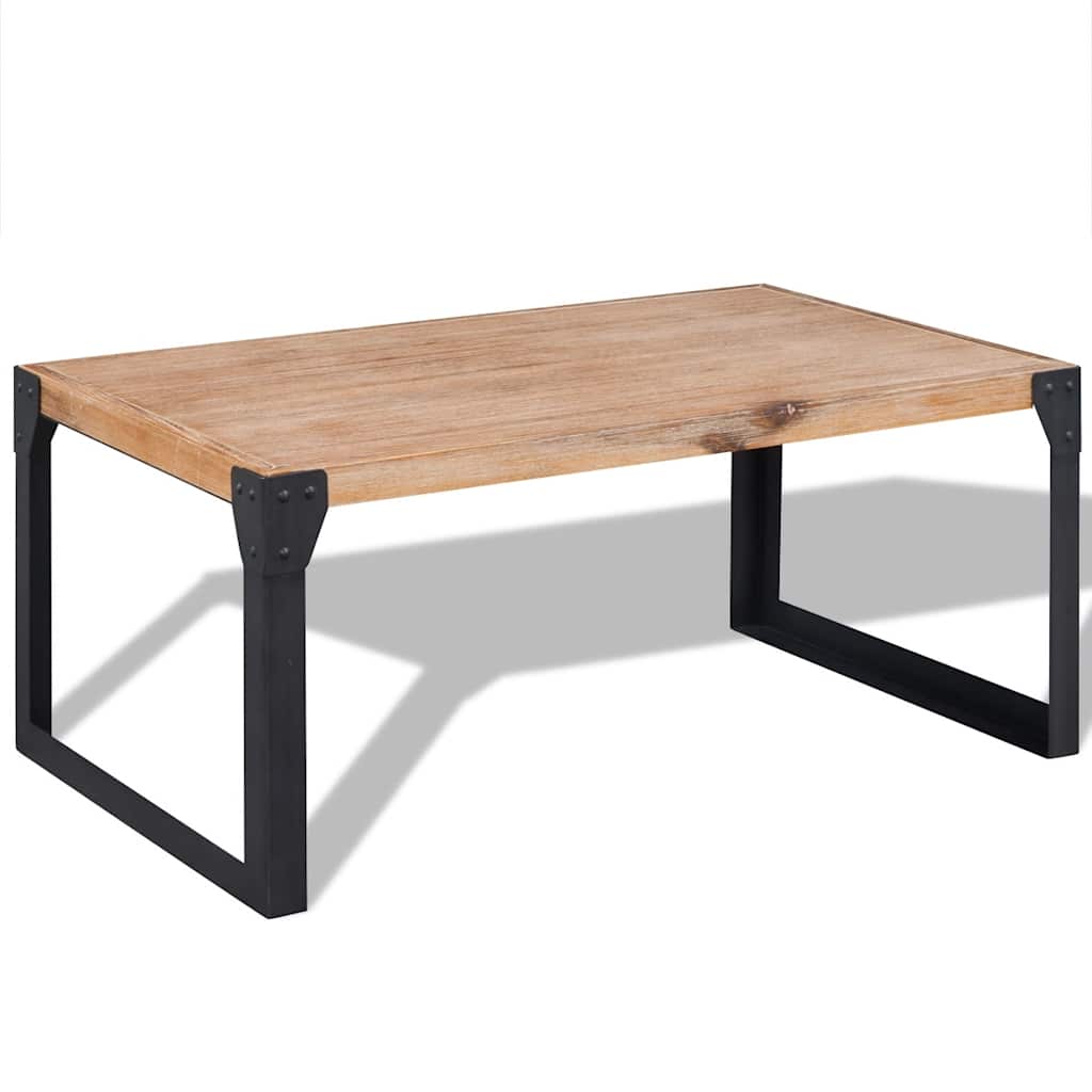 243914 vidaXL Coffee Table Solid Acacia Wood 100x60x45 cm 1