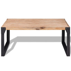 243914 vidaXL Coffee Table Solid Acacia Wood 100x60x45 cm 2