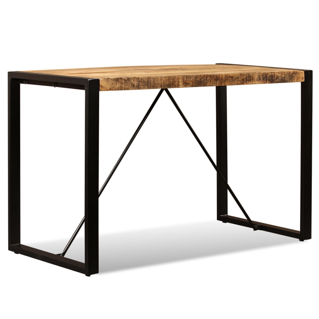 vidaXL Dining Table Solid Rough Mango Wood 120 cm 6