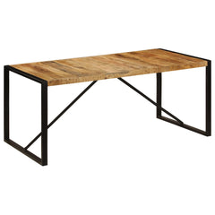 vidaXL Dining Table Solid Rough Mango Wood 180 cm 2