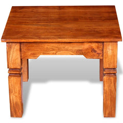 Coffee Table Solid Wood 60x60x45 cm Dark brown 60 cm