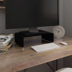 vidaXL TV Stand/Monitor Riser Glass Depth 25 cm
