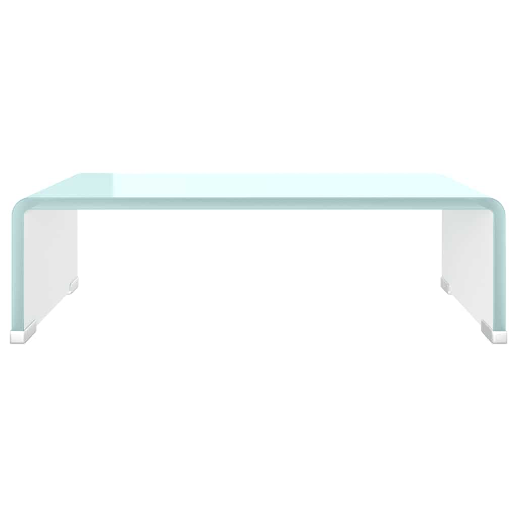 vidaXL TV Stand/Monitor Riser Glass Green 40x25x11 cm 3