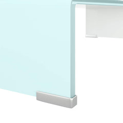 vidaXL TV Stand | Green | Tempered Glass, Plastic | 60x25x11 cm | TV Stand 5