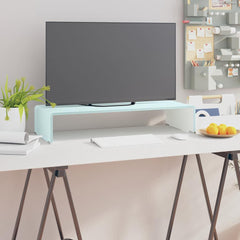 TV Stand/Monitor Riser Glass Depth 30 cm Green 70 cm