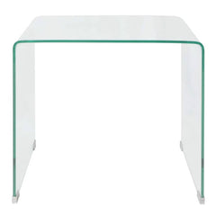 244188 vidaXL Coffee Table Tempered Glass 49,5x50x45 cm Clear 2
