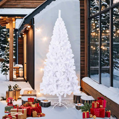 Artificial Christmas Tree 240 cm White 240 x 120 cm