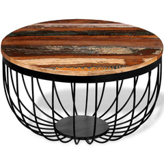 244230 vidaXL Coffee Table Solid Reclaimed Wood 2