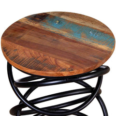 End Table Solid reclaimed wood