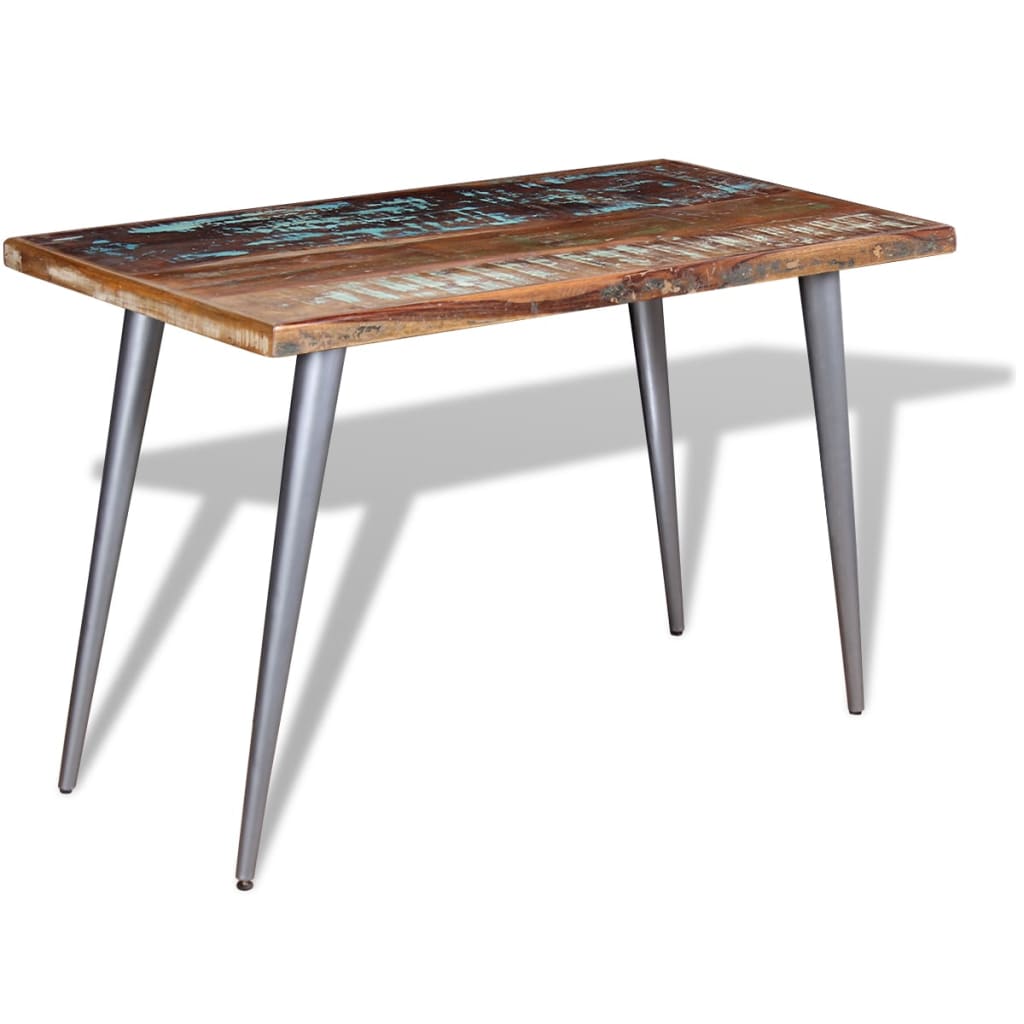 vidaXL Dining Table Solid Reclaimed Wood 120x60x76 cm 2