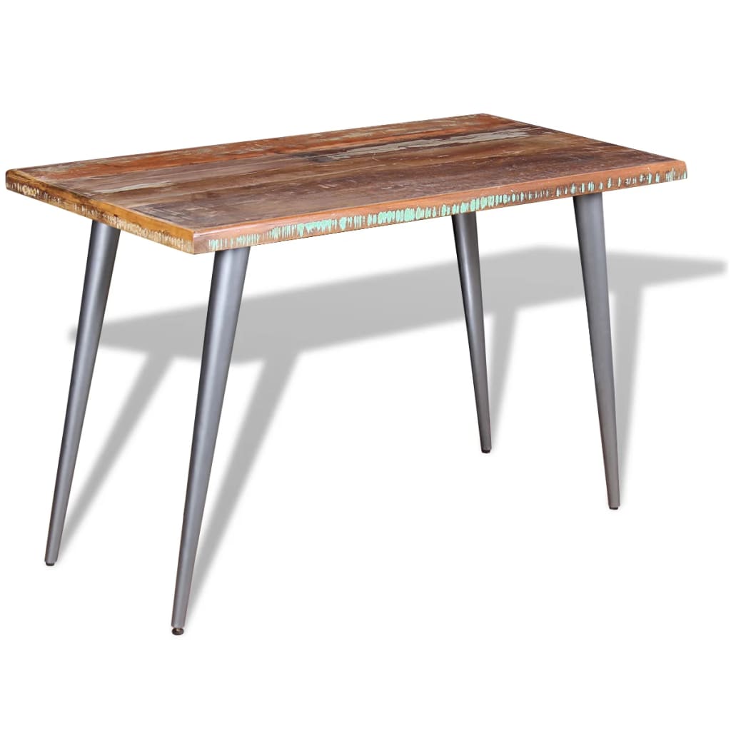 vidaXL Dining Table Solid Reclaimed Wood 120x60x76 cm 5