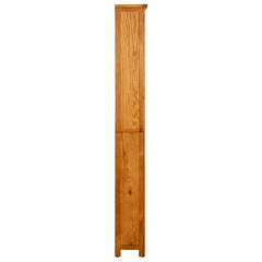 7-Tier Bookcase Solid Oak Wood 80 cm 180 cm 22.5 cm
