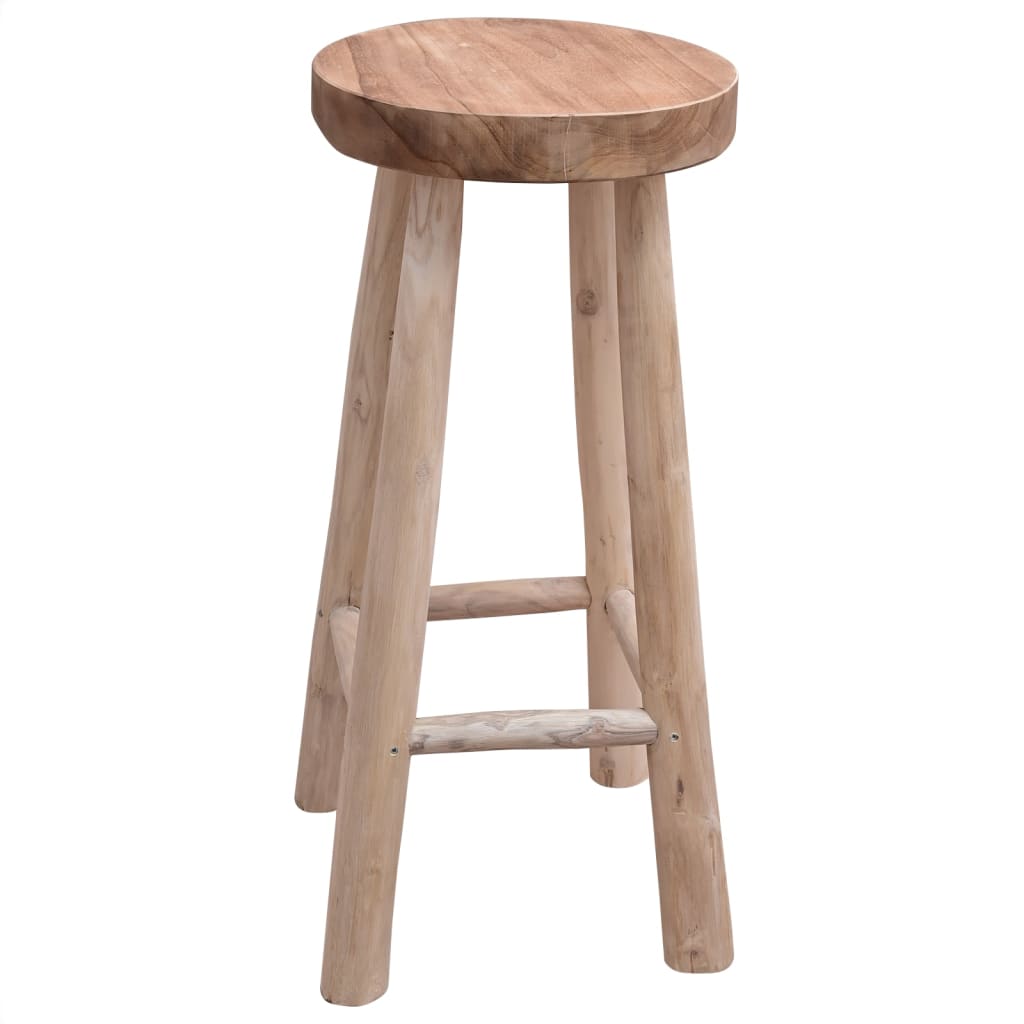 244545 vidaXL Bar Stool Solid Teak Wood 1