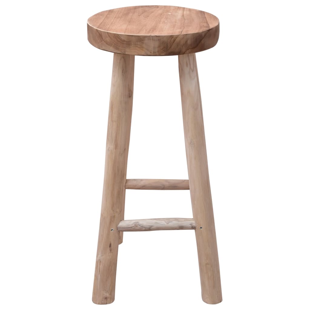 244545 vidaXL Bar Stool Solid Teak Wood 2