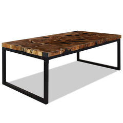 244551 vidaXL Coffee Table Teak Resin 110x60x40 cm 2