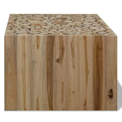 244555 vidaXL Coffee Table Genuine Teak 50x50x35 cm 2
