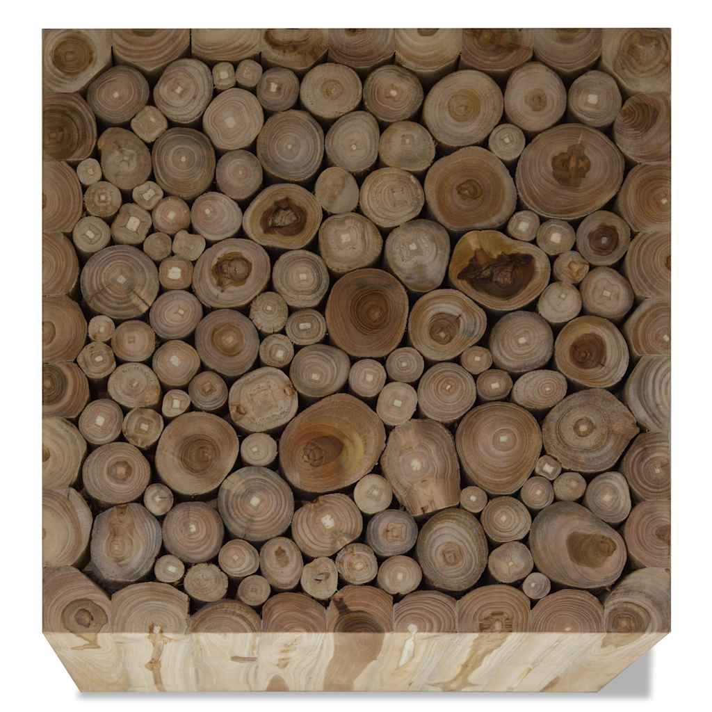 244555 vidaXL Coffee Table Genuine Teak 50x50x35 cm 4