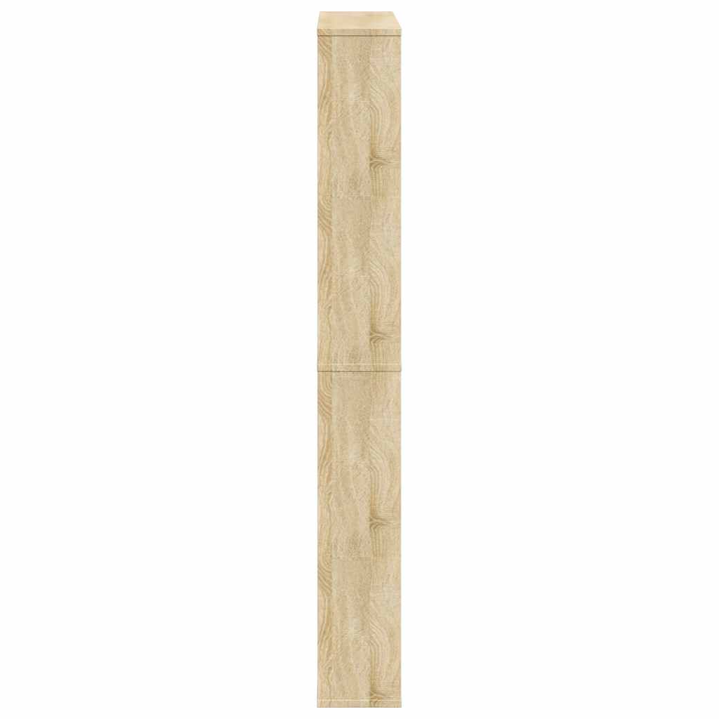 vidaXL Shoe Rack | Oak | Engineered wood, Mirror | 63x17x134 cm | Shoe Rack 5
