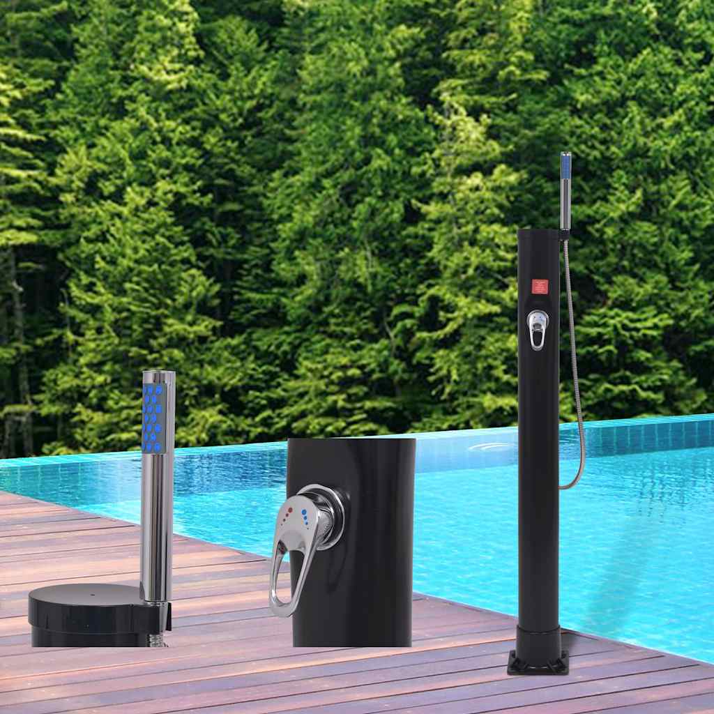 91231 vidaXL Solar Shower 8 L PVC Steel 1