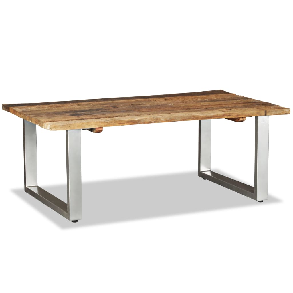 244586 vidaXL Coffee Table Solid Reclaimed Wood 100x60x38 cm 2