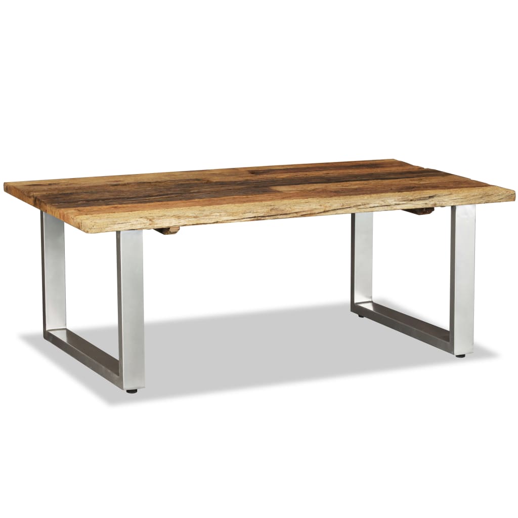244586 vidaXL Coffee Table Solid Reclaimed Wood 100x60x38 cm 4