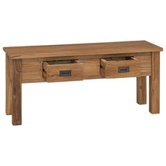 244486 vidaXL Hall Bench Solid Teak 90x30x40 cm 3