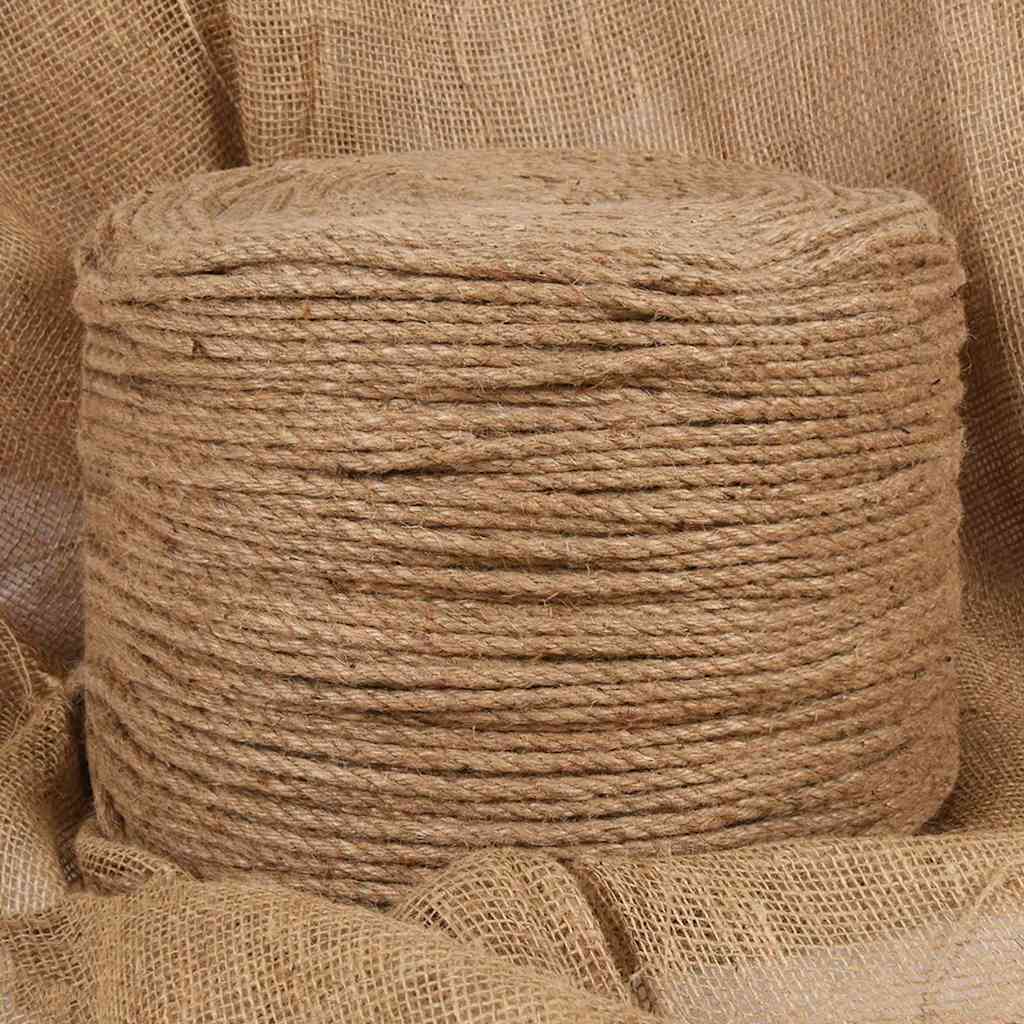 Rope 100% Jute Natural Length 500 m 6 mm