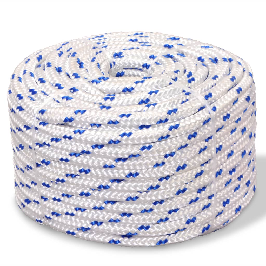 vidaXL Marine Rope Polypropylene 14 mm 50 m White 1