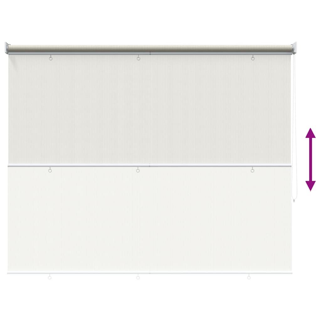 vidaXL Outdoor Roller Blind 125(W)x140(H) cm Cream 5