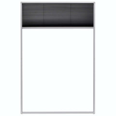 Plisse Insect Screen for Windows Aluminium White 120 cm