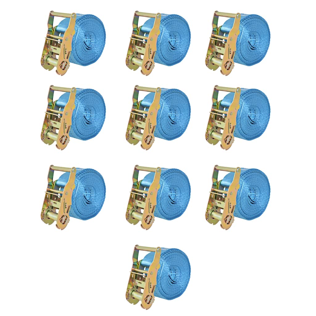 vidaXL Ratchet Tie Down Straps 2 Tonnes