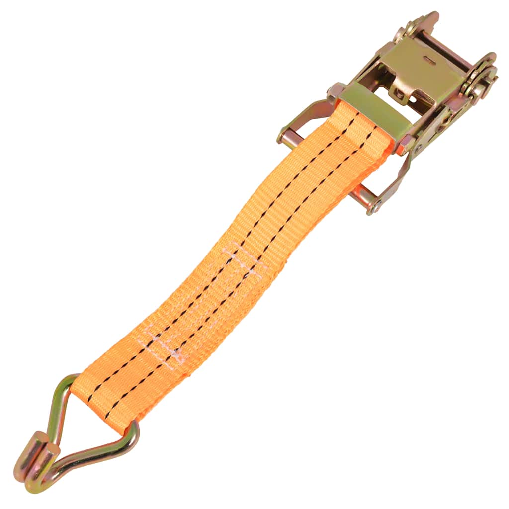 vidaXL Ratchet Tie Down Straps 4 pcs 1 Tonnes 6mx38mm Orange 4