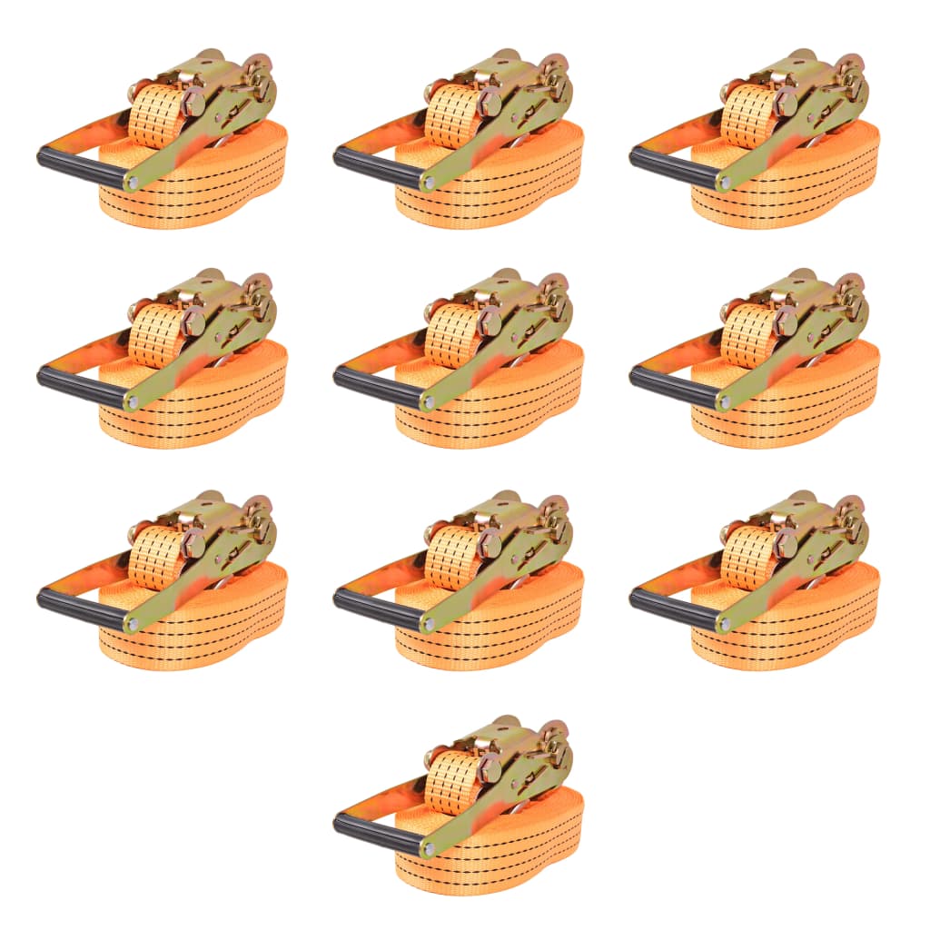 vidaXL Ratchet Tie Down Straps 2 Tonnes