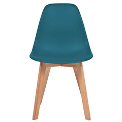 vidaXL Dining Chairs 2 pcs Turquoise Plastic 2