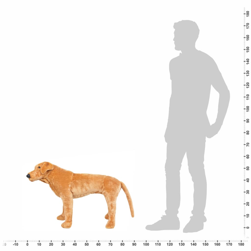 Standing Plush Toy White XXL Labrador dog