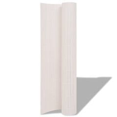 vidaXL Double-Sided Garden Fence 90x500 cm White 2