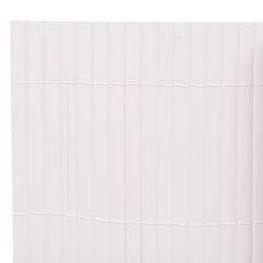 vidaXL Double-Sided Garden Fence 90x500 cm White 3