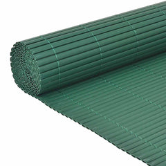 vidaXL Double-Sided Garden Fence PVC 90x500 cm Green 4